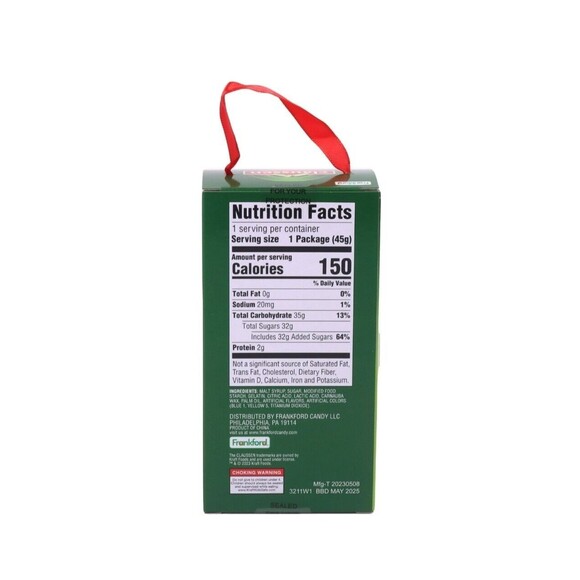 Claussen Dill Pickle Decoupage 4" Christmas Tin Ornament with Gummy Candy NIB - Picture 4 of 5